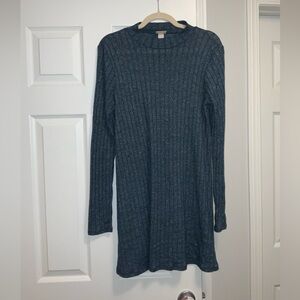 Mossimo Casual ribbed blue Sweater dress